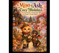 Miso & Ash Cozy Holidays: 50 Cozy Fantasy Coloring Pages for Teens & Young Adults (Miso & Ash Coloring Books)