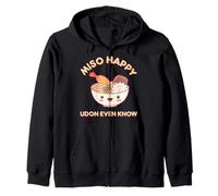 Miso Happy Udon Even Know Ramen Fideos Kawaii Divertido Juego de Palabras Sudadera con Capucha