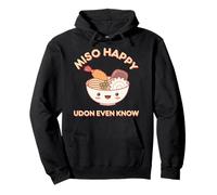 Miso Happy Udon Even Know Ramen Fideos Kawaii Divertido Juego de Palabras Sudadera con Capucha