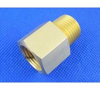 MISOL 1 pcs of Adaptor fitting 1/2" BSP (DN20) male to 1/2" NPT female, Brass, Adapter/Adaptador de montaje de 1/2 "BSP (DN20) macho a 1/2" NPT hembra, latón, adaptador