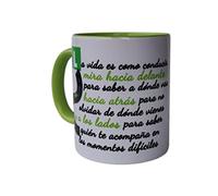 MISORPRESA Taza Color Frase: LA Vida ES como Conducir, FELICIDADES Conductor (Conductor) Regalo Conductor Novato