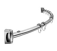 Misounda Barras De Cortina Ducha Curva 140-200cm, 304 Acero Inoxidable Bañera Barra Cortina Ducha Extensible Apto Para Baño, Cocina, Vestidor.