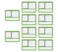 misppro 10 tarjetas de borrado en seco con números de doble cara para enseñanza de matemáticas para el aula, educación en casa, educación temprana