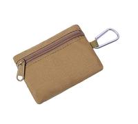 misppro Cartera multiusos para dinero, monedero, monedero, monedero con cremallera, minimalista, marrón, Marrón, 32 ES