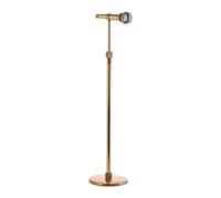misppro Micrófono KTV en miniatura exquisito dorado con funda negra para decoración musical