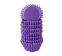 Miss Bakery's House® Mini moldes para magdalenas - papel - estándar - Ø 32 mm x 20 mm - lila - 200 piezas - pastelería - confitería - para pastelitos y chocolates - tartaletas