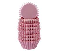 Miss Bakery's House® Mini moldes para magdalenas - papel - estándar - Ø 32 mm x 20 mm - rosa - 200 piezas - pastelería - confitería - para pastelitos y chocolates - tartaletas