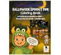 Miss Brushcious Holiday Coloring Book Series, Halloween Spooky Fun Coloring Book: Cute Kids in Halloween Costumes-Witches, Pirates, Fairies & ... | Great for Markers | with Reference Photo