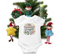 Miss Chapas | Body “El Regalo Soy Yo” + Adorno Navideño para el Árbol | Regalo Original Bebé Recién Nacido Navidad | Caja Kraft Lista para Regalar (3M)