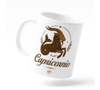 Miss Chapas | Taza CAPRICORNIO Interactiva con Chip NFC - Acceso Diario al Horóscopo del Día | Regalo Original Astrología | Cerámica 300 ml | Compatible con iPhone y Android | Signos del Zodiaco