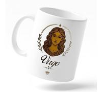 Miss Chapas | Taza VIRGO Interactiva con Chip NFC - Acceso Diario al Horóscopo del Día | Regalo Original Astrología | Cerámica 300 ml | Compatible con iPhone y Android | Signos del Zodiaco