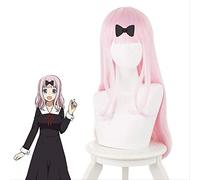 Miss Hui Ye wants me to confess Fujiwara Chiba's secretary light purple pink Cosplay Anime Wig
