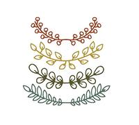 MISS KUTY Troquel fino ZAG Flores y Plantas adornos botánicos 4u. Para cortar papel, cartulina, goma EVA y hojas de aluminio para proyectos de tarjetería, scrapbooking y manualidades