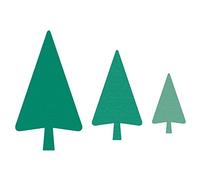 MISS KUTY Troquel fino ZAG Navidad árbol 3u. Para cortar papel, cartulina, goma EVA y hojas de aluminio para proyectos de tarjetería, scrapbooking y manualidades