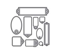 MISS KUTY Troquel fino ZAG Otros Etiquetas 10u. Para cortar papel, cartulina, goma EVA y hojas de aluminio para proyectos de tarjetería, scrapbooking y manualidades