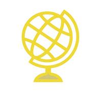 MISS KUTY Troquel fino ZAG Otros globo terráqueo Para cortar papel, cartulina, goma EVA y hojas de aluminio para proyectos de tarjetería, scrapbooking y manualidades