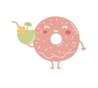 MISS KUTY Troquel fino ZAG Verano donut 3u. Para cortar papel, cartulina, goma EVA y hojas de aluminio para proyectos de tarjetería, scrapbooking y manualidades