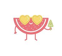 MISS KUTY Troquel fino ZAG Verano sandia 3u. Para cortar papel, cartulina, goma EVA y hojas de aluminio para proyectos de tarjetería, scrapbooking y manualidades