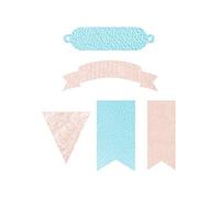 MISS KUTY Troquel grueso ZUG 5 Etiquetas 14x15,2cm. Para cortar papel, cartulina, goma EVA, cuero, fieltro, tela. Para proyectos de tarjetería, scrapbooking y manualidades