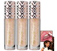 Miss Lady Diamond Black,Black Glitter Lipstick,Glitter Liquid Color Changing Lipsticks,Sparkling Glossy Liquid Lipstick Lip Gloss For Women (3PCS,#6)
