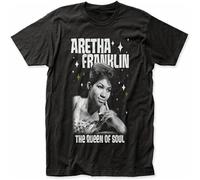 MISS LILLY Aretha Franklin Jersey T-Shirt Fit Casual Graphic Comfortable Tops Black S
