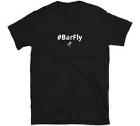 MISS LILLY #Barfly Funny Unisex T-Shirt Fit Casual Graphic Short Sleeve Tops Black XL