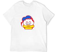MISS LILLY Barry Sheene Duck Biker Motorbike Motorcycle British Rider White L