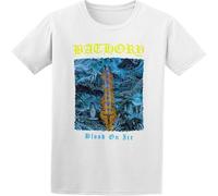 MISS LILLY Bathory Blood On Ice Metal Trash T-Shirt Casual Graphic Comfortable Tees Black L