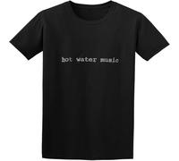 MISS LILLY Bdwzw Hot Water Music 'Traditional' T-Shirt Fit Casual Graphic Short Sleeve Tees Black 3XL