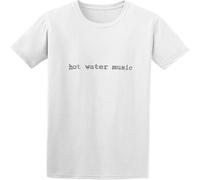 MISS LILLY Bdwzw Hot Water Music 'Traditional' T-Shirt Fit Casual Graphic Short Sleeve Tops White M