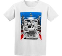 MISS LILLY Beat Generation On The Road Artwork Cassady Burroughs Ginsberg Kerouac Cotton T-Shirt White XXL