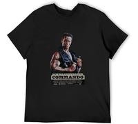 MISS LILLY Commando V1 T-Shirt Poster Casual Graphic Comfortable Tees Black XL