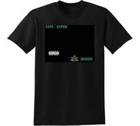 MISS LILLY Dr Dre T Shirt 2004 The Chronic Vinyl CD Cover Fit Casual Graphic Short Sleeve Tops Black L