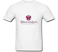 MISS LILLY Ideas Men's Tomorrowland Music Festival T Shirts White L