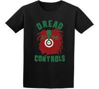 MISS LILLY Men's Dread At The Controls As Worn by Joe Strummer T-Shirt Print Tees Short Sleeve O Neck Black M