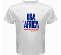 MISS LILLY We Are The World Anniversary USA for Africa United Artists T-Shirt White S