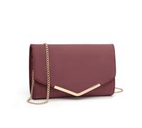 Miss Lulu Bolsa de Cadena Mujer Elegante Clutch Carteras de Mano Bandolera Ante Pequeñas Monedero