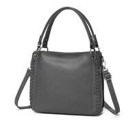 Miss Lulu bolso bandolera Bolso de mano para mujer, tamaño mediano, suave piel sintética impermeable, bolso con asas, bolso tote, bolsos de hombro, bolso shopper con 3 bolsillos