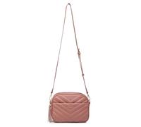 Miss Lulu Bolso Bandolera Mujer con Textura de Punto en Forma de V - Cuero Sintético, Decoración de Borlas, Clásico con Correa Extraíble y Ajustable