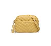 Miss Lulu Bolso Bandolera Mujer con Textura de Punto en Forma de V - Cuero Sintético, Decoración de Borlas, Clásico con Correa Extraíble y Ajustable