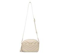 Miss Lulu Bolso Bandolera Mujer con Textura de Punto en Forma de V - Cuero Sintético, Decoración de Borlas, Clásico con Correa Extraíble y Ajustable