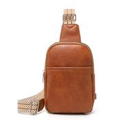 Miss Lulu Bolso Bandolera Pequeña para Mujer, Bolsita de Piel Suave PU con Modelo a Moda de Rombo, Correa Ajustable, para Trabajo, Uso Diario y Como Regalo