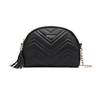 Miss Lulu Bolso Cruzado para Mujer, Bolso de Hombro, Bolso de Mensajero, Cuero Sintético, Decoración de Borlas, Clásico, con Correa de Hombro Extraíble y Ajustable