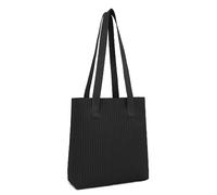 Miss Lulu Bolso de la compra para mujer, grande, bolso de hombro, bolso de mano para mujer, para universidad, escuela, trabajo, compras, Negro a doble cara