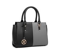 Miss Lulu Lg2224, Bolsa con asa Superior para Mujer, Black, Medium Size