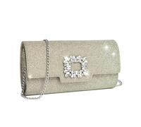 Miss Lulu Bolso de mano de mujer con strass,Clutch fiesta elegante para noche,Bolso fiesta mujer brillante