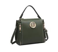 Miss Lulu E1851 GN, Bolsos de Mano para Mujer, Verde, 9.8 x 4.3 x 8.7 Inches