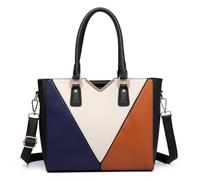 Miss Lulu Bolsos de Mujer,Bolso de mano en forma de V, Bolso de hombro,Bolso de piel grande para mujer