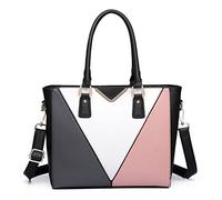 Miss Lulu Bolsos de Mujer,Bolso de Mano en Forma de V, Bolso de Hombro,Bolso de Piel Grande para Mujer
