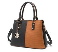 Miss Lulu Bolso de Mano para Mujer Mediano, Bolsos Bandolera Elegantes para PU Mujer, Bolso de Hombro de Cuero Artificial, Bolso con Correa Cruzada Desmontable y Asas de Agarre